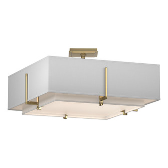 Exos Exos Square Double Shade Semi-Flush in White (39|126510-SKT-02-SF1605-SF2012)