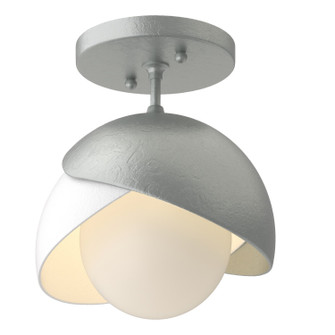 Brooklyn Brooklyn 1-Light Double Shade Semi-Flush in Vintage Platinum (39|121377-SKT-82-02-GG0711)
