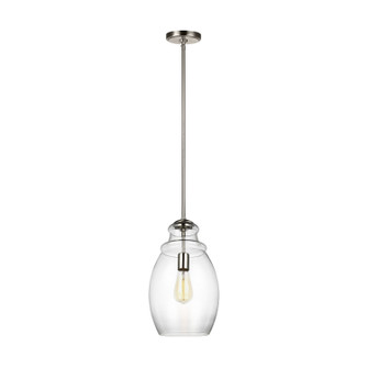 Marino One Light Pendant in Satin Nickel (1|P1484SN)