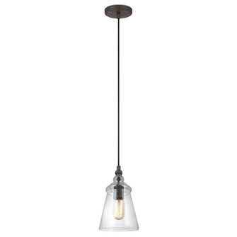 Loras One Light Pendant in Dark Weathered Iron (1|P1449DWI)
