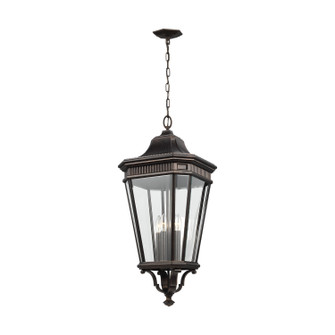 Cotswold Lane Four Light Hanging Lantern in Grecian Bronze (1|OL5414GBZ)