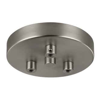 Multi-Port Canopies Three Light Multi-Port Canopy with Swag Hooks in Satin Nickel (1|MPC03SN)