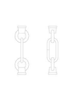 Replacement Chain Link and Loop in Autumn Bronze (1|9122-715)