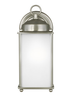 New Castle One Light Outdoor Wall Lantern in Antique Brushed Nickel (1|8593001EN3-965)