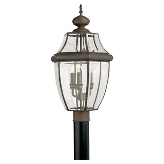 Lancaster Three Light Outdoor Post Lantern in Antique Bronze (1|8239-71)