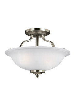 Emmons Two Light Semi-Flush Mount in Brushed Nickel (1|7739002EN3-962)