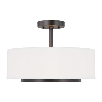 Nance Two Light Semi-Flush Convertible Pendant in Bronze (1|7728002-710)