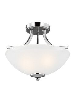 Geary Two Light Semi-Flush Convertible Pendant in Chrome (1|7716502EN3-05)