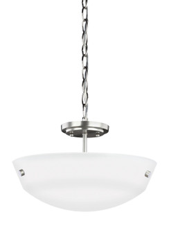 Kerrville Two Light Semi-Flush Convertible Pendant in Brushed Nickel (1|7715202-962)