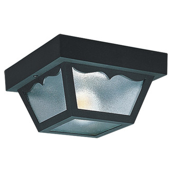 Outdoor Ceiling One Light Outdoor Flush Mount in Black (1|7567-32)