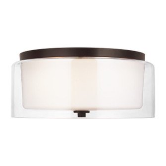 Elmwood Park Two Light Flush Mount in Bronze (1|7537302EN3-710)