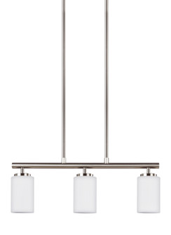 Oslo Three Light Island Pendant in Brushed Nickel (1|66160EN3-962)