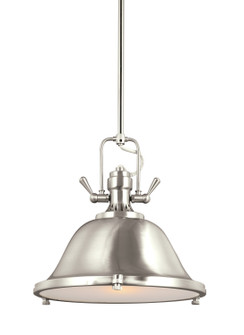 Stone Street One Light Pendant in Brushed Nickel (1|6514401EN3-962)