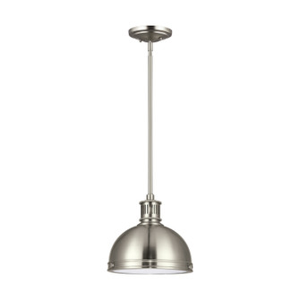 Pratt Street Metal One Light Pendant in Brushed Nickel (1|65085-962)