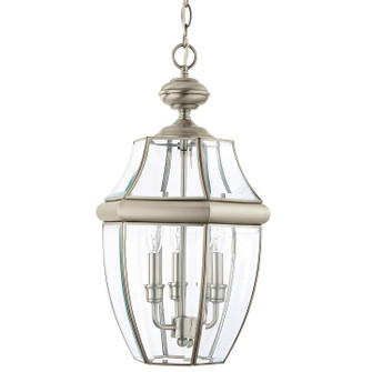 Lancaster Three Light Outdoor Pendant in Antique Brushed Nickel (1|6039EN-965)