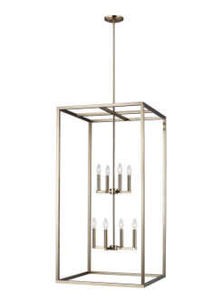 Moffet Street Eight Light Hall / Foyer in Satin Brass (1|5234508EN-848)