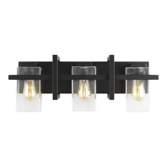 Mitte Three Light Wall / Bath in Midnight Black (1|4441503-112)