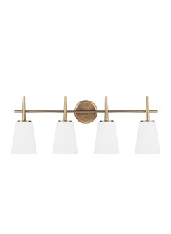 Driscoll Four Light Wall / Bath in Satin Brass (1|4440404EN3-848)