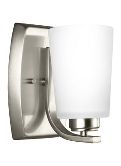 Franport One Light Wall / Bath Sconce in Brushed Nickel (1|4128901-962)