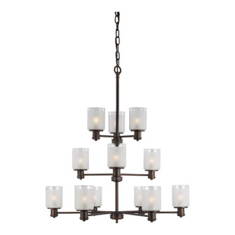 Norwood 12 Light Chandelier in Bronze (1|3139812-710)