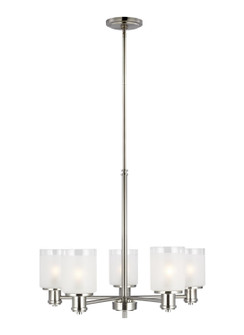 Norwood Five Light Chandelier in Brushed Nickel (1|3139805EN3-962)