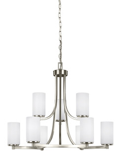 Hettinger Nine Light Chandelier in Brushed Nickel (1|3139109-962)