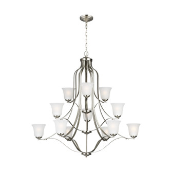 Emmons 12 Light Chandelier in Brushed Nickel (1|3139012-962)