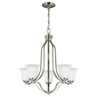 Emmons Five Light Chandelier in Brushed Nickel (1|3139005-962)