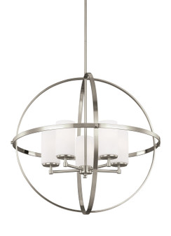 Alturas Five Light Chandelier in Brushed Nickel (1|3124605EN3-962)