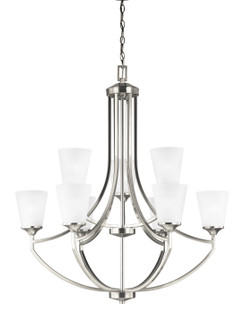 Hanford Nine Light Chandelier in Brushed Nickel (1|3124509-962)