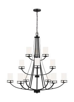 Robie 12 Light Chandelier in Midnight Black (1|3121612EN3-112)