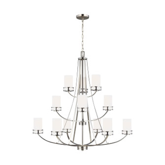 Robie 12 Light Chandelier in Brushed Nickel (1|3121612-962)