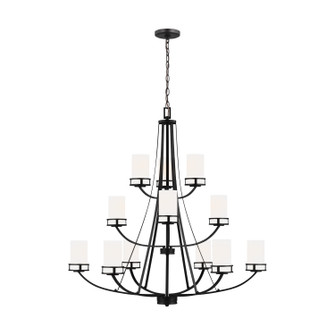 Robie 12 Light Chandelier in Midnight Black (1|3121612-112)