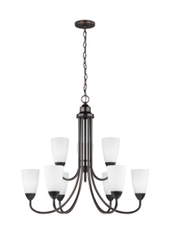 Seville Nine Light Chandelier in Bronze (1|3120209EN3-710)