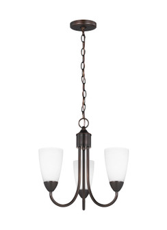 Seville Three Light Chandelier in Bronze (1|3120203EN3-710)