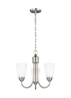 Seville Three Light Chandelier in Brushed Nickel (1|3120203-962)