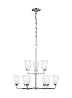 Kerrville Nine Light Chandelier in Chrome (1|3115209EN3-05)