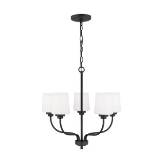 Windom Five Light Chandelier in Midnight Black (1|3102805EN3-112)