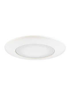 Recessed Trims 6''Flat Glass Shower Trim with Reflector in White (1|11033AT-15)