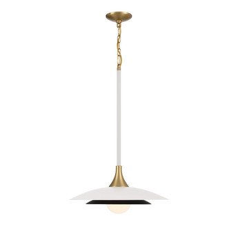 Welsh LED Pendant in White and Black (40|46441-010)
