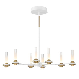 Torcia LED Linear Chandelier in Matte White (40|45714-023)