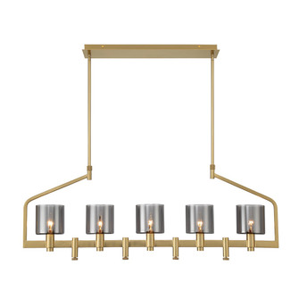 Decato Five Light Chandelier in Brushed Gold (40|45652-011)