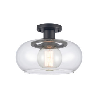 Clement One Light Semi Flush Mount in Matte Black (45|89774/1)