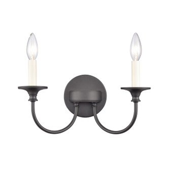 Cecil Two Light Vanity in Matte Black (45|89731/2)
