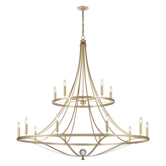 Noura 15 Light Chandelier in Champagne Gold (45|69489/10+5)