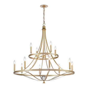 Noura 12 Light Chandelier in Champagne Gold (45|69488/8+4)