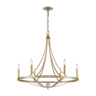 Noura Six Light Chandelier in Champagne Gold (45|69485/6)