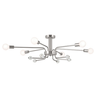 Ocala Six Light Semi Flush Mount in Polished Nickel (12|52602PN)