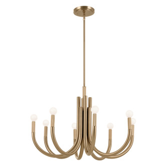 Odensa Eight Light Chandelier in Champagne Bronze (12|52550CPZ)