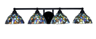 Paramount Four Light Bath Bar in Matte Black (200|3424-MB-9955)